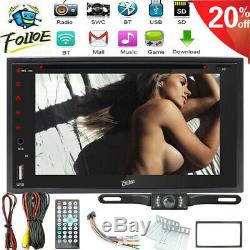 Double 2 Din Car Stereo HD CD DVD Player Radio Bluetooth with Backup Camera AUX