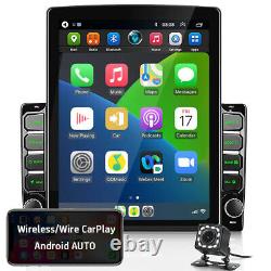 Double 2 Din Car Stereo Radio Player Android10.1 System GPS Wifi Pad Carplay