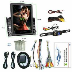 Double 2 Din Car Stereo Radio Player Android GPS Wifi Touch Screen Pad w Camera