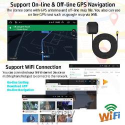 Double 2 Din Car Stereo Radio Player GPS Navi Touch Screen Pad Wireless CarPlay