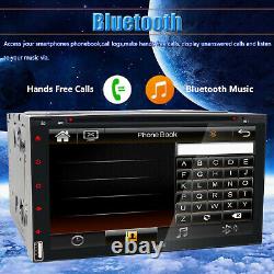 Double 2 Din Car Stereo TV CD DVD Player Radio Bluetooth SWC Unit Backup Camera