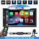 Double 2 Din In Dash Withapple Carplay 7car Stereo Radio Cd Dvd Player Aux Bt Cam