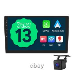 Double DIN 10.1 Android Auto 13 Car Stereo Radio GPS Navigation FM CarPlay WiFi