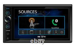 Double DIN 6.8 USB Bluetooth AM/FM Car Stereo Radio Kit for 2001-05 Honda Civic