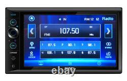 Double DIN 6.8 USB Bluetooth AM/FM Car Stereo Radio Kit for 2001-05 Honda Civic