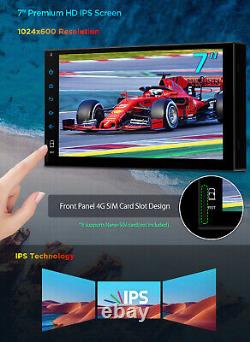 Double DIN 7 Android 12 Car Stereo 8-Core 8+128GB Radio GPS WiFi 4G LTE IPS+OBD