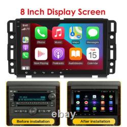 Double DIN 8Android 13 Car Stereo Radio GPS CarPlay Head Unit For Chevrolet GMC