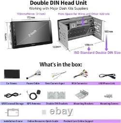 Double-DIN Car Stereo with GPS, 24-Band DSP & Entertainment Apps Compatibility