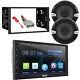 Double Din Hd Car Receiver, 2x 6.5 Speakers Withharness, Gm Radio Install Kit