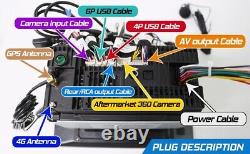 Double DIN Rotatable 10.1'' Android Auto Touch Screen Car Stereo Radio GPS Wifi