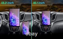Double DIN Rotatable 13.3'' Android Touch Screen Car Stereo Radio GPS 6GB+128GB