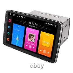 Double DIN Rotatable Touch 10.1'' Android 13 Car Stereo FM Radio GPS NAV Carplay