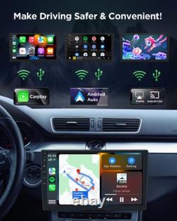 Double Din 10.1 Android 13 Car Stereo FM Radio GPS Navigation OBD2 2DIN CarPlay