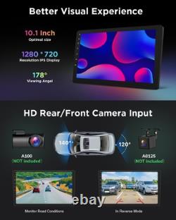 Double Din 10.1 Android 13 Car Stereo FM Radio GPS Navigation OBD2 2DIN CarPlay