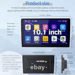 Double Din 10.1 inch Touchscreen Car Stereo with CarPlay, GPS, Bluetooth, Backup