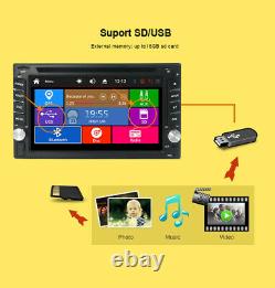 Double Din 6.2 Car Stereo Sat Nav GPS DVD Player Stereo Head Unit USB AUX SD MAP