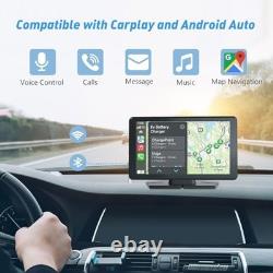 Double Din 7 inch Touchscreen Car Stereo with CarPlay, Bluetooth, GPS, Backup Ca