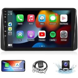 Double Din 9 inch Touchscreen Car Stereo with Wireless CarPlay, Android Auto, Bl