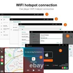 Double Din Android 10.1 Apple Carplay Wireless Car Stereo Radio GPS WIFI +Camera