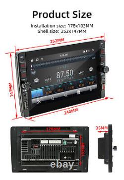 Double Din Android 12 Car Radio GPS WIFI Stereo For Apple Carplay Android Auto