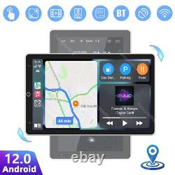 Double Din Android 12 Car Radio GPS WiFi BT Rotatable 10.1 Touch Screen Stereo
