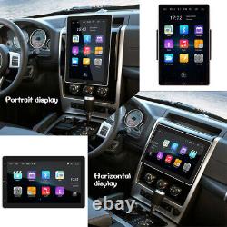 Double Din Android 12 Car Radio GPS WiFi BT Rotatable 10.1 Touch Screen Stereo