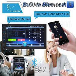 Double Din Android Car Stereo Radio GPS Navigation WiFi Quad-Core 7'' MP5 Player