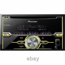 Double-Din CD Player with Mixtrax Pioneer Two Pairs 6.5 + 6x9 Car Speakers