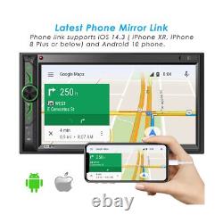 Double Din Car Multimedia System 7 Inch HD Touchscreen Car Stereo Receiver R