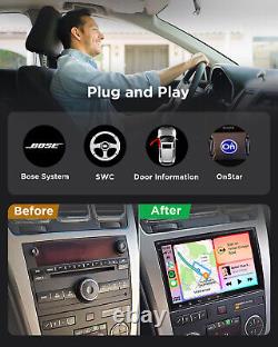 Double Din Car Radio GPS Nav Android 13 Head Unit For Chevy Silverado GMC Sierra