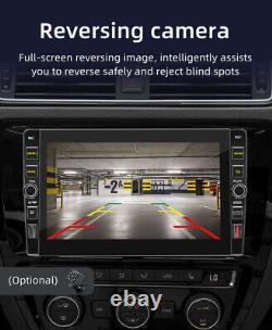 Double Din Car Radio Stereo GPS WIFI Carplay MP5 Player With8LED Rear Camera Kit