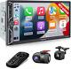 Double Din Car Radio With Wireless Apple Carplay And Android Auto Bluetooth