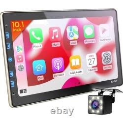 Double Din Car Stereo 10in Touchscreen Bluetooth Multimedia with Backup Camera