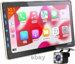 Double Din Car Stereo 10in Touchscreen Bluetooth Multimedia with Backup Camera