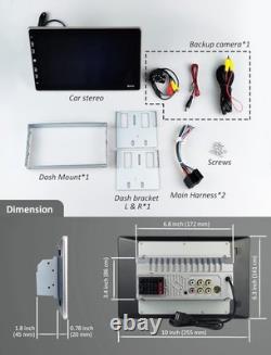 Double Din Car Stereo 10in Touchscreen Bluetooth Multimedia with Backup Camera