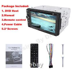 Double Din Car Stereo 6.2 DVD CD Touch Screen Radio Mirror Link For Android&IOS