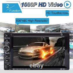 Double Din Car Stereo 6.2 DVD CD Touch Screen Radio Mirror Link For Android IOS
