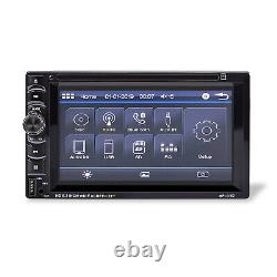 Double Din Car Stereo 6.2 DVD CD Touch Screen Radio Mirror Link For Android&IOS