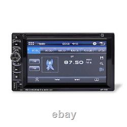 Double Din Car Stereo 6.2 DVD CD Touch Screen Radio Mirror Link For Android&IOS