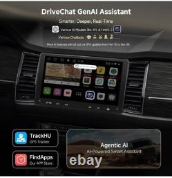 Double Din Car Stereo 9 QLED Touchscreen, 4GB+32GB Wireless CarPlay & Android A