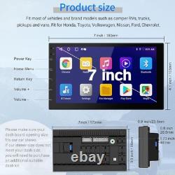 Double Din Car Stereo Android Touchscreen GPS Backup Camera Bluetooth FM Radio