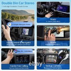 Double Din Car Stereo Android Touchscreen GPS Backup Camera Bluetooth FM Radio