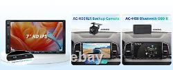 Double Din Car Stereo & Backup Camera Wireless CarPlay, 7''Android Auto 2G+32G