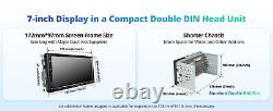 Double Din Car Stereo & Backup Camera Wireless CarPlay, 7''Android Auto 2G+32G