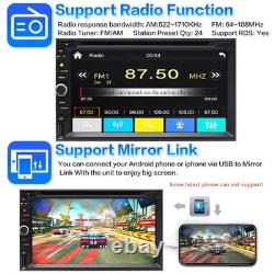 Double Din Car Stereo Radio CD DVD Player Bluetooth Apple CarPlay withBackup Cam