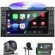Double Din Car Stereo Radio With Cd/dvd Player, Voice Control Carplay & Andro