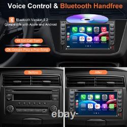 Double Din Car Stereo Radio With CD/DVD Player, Voice Control Carplay & Andro