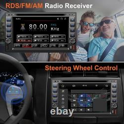 Double Din Car Stereo Radio With CD/DVD Player, Voice Control Carplay & Andro