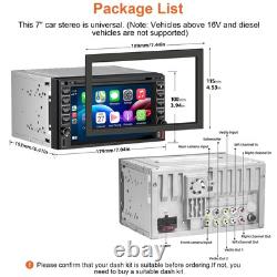 Double Din Car Stereo Radio With CD/DVD Player, Voice Control Carplay & Andro