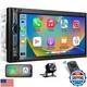 Double Din Car Stereo Receiver Carplay Android Auto Car Digital Multimedia S